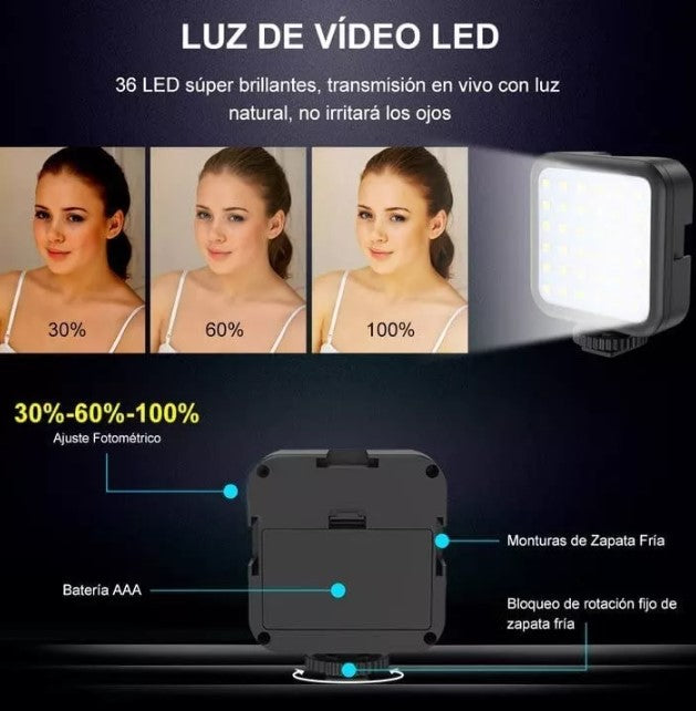 Tripode G5™ con Luz y Micrófono