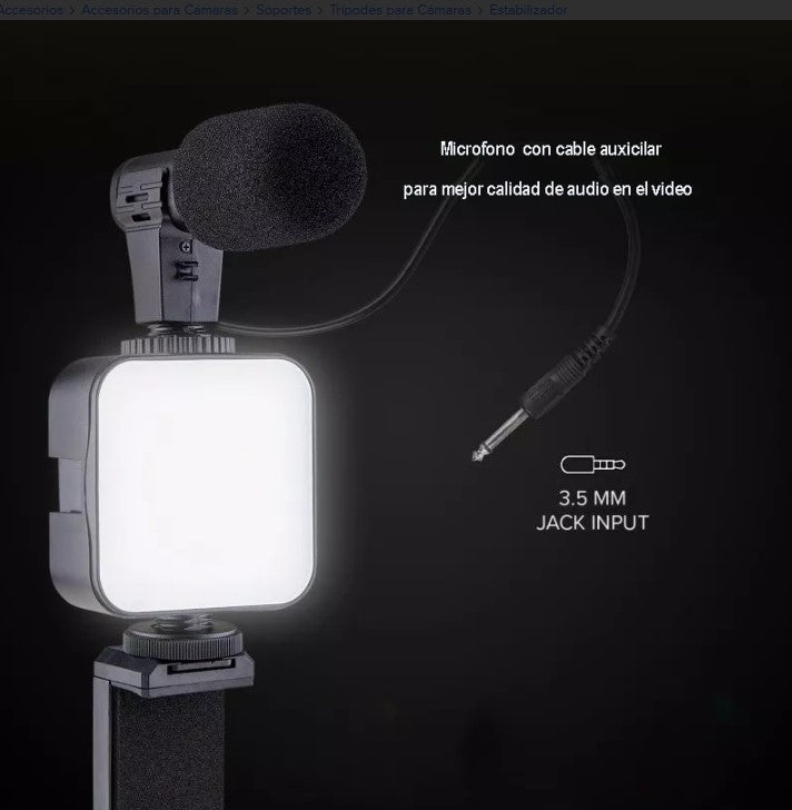 Tripode G5™ con Luz y Micrófono