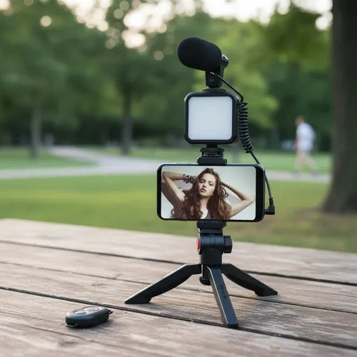 Tripode G5™ con Luz y Micrófono